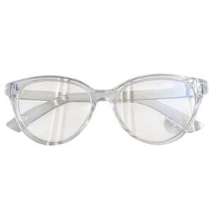The Book Club Art of Snore Blue Light Glasses Cellophane Clear Acrylic Frames